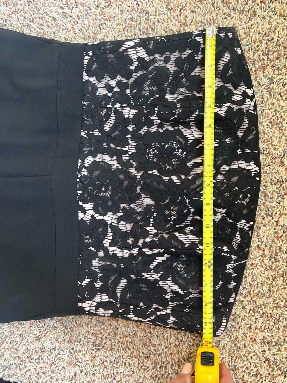 WHBM Strapless Lace Bust Wide-Leg Jumpsuit - Picture 12 of 14